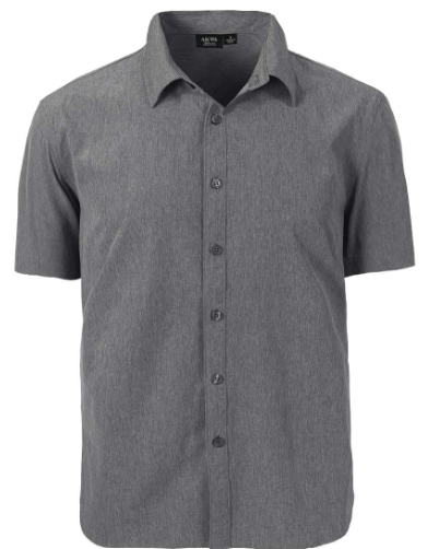 Akwa Men's Chambray Short-Sleeve Dress Shirt