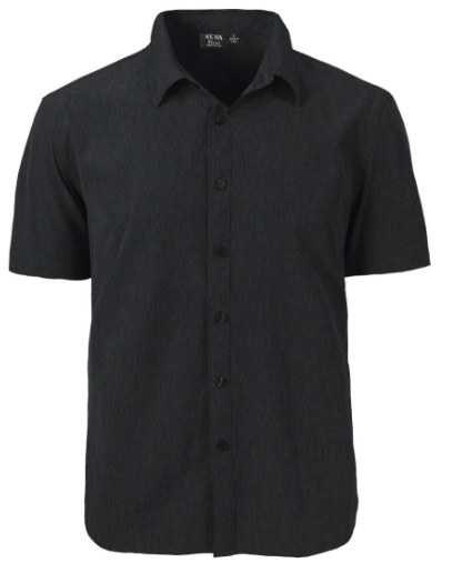 Akwa Men's Chambray Short-Sleeve Dress Shirt