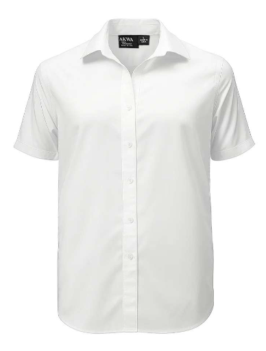 Akwa Men's Chambray Short-Sleeve Dress Shirt