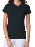 Bayside Made in USA 100% Pre-Shrunk Cotton Women's Crew